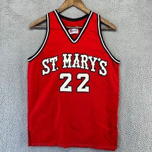 Vintage Speedline St Marys College Jersey Mens Large Red Michigan Team #22 70s